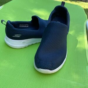 SKECHERS GO WALK JOY 15600 SLIP ON NAVY BLUE WOMENS SZ 9.5